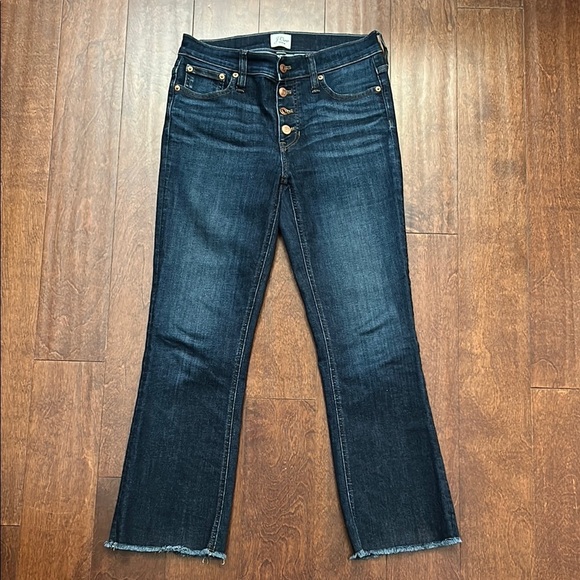 J. Crew Women’s 9” Billie Demi Boot Crop Denim Jeans, Size 26 - Picture 4 of 13